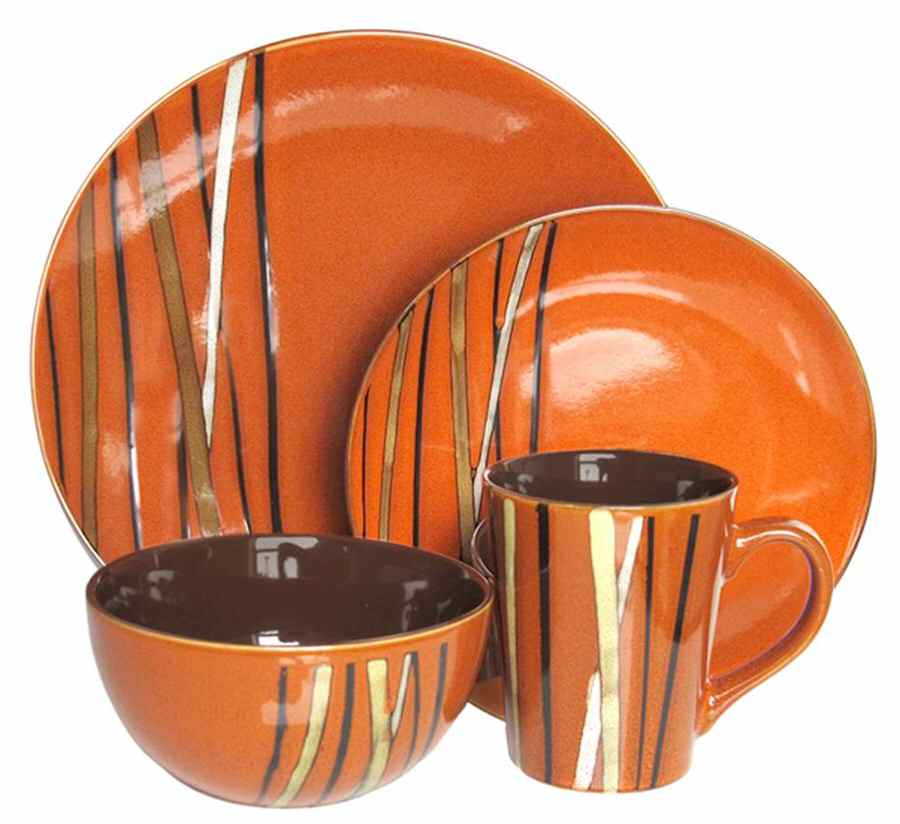 Stix Paprika Dinner Plate by American Atelier-1