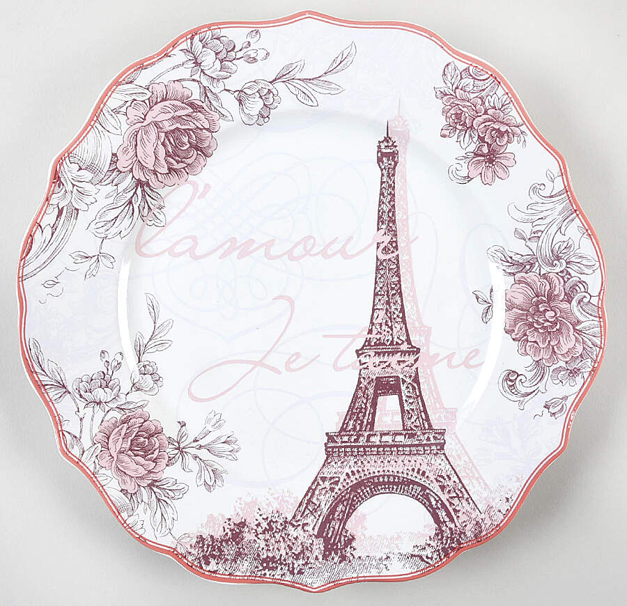 Je T'Aime Dinner Plate by 222 Fifth (PTS)-1
