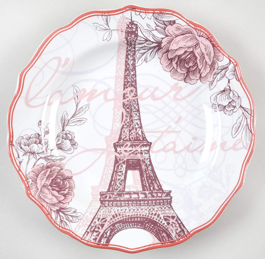 Je T'Aime Appetizer Plate by 222 Fifth (PTS)-1