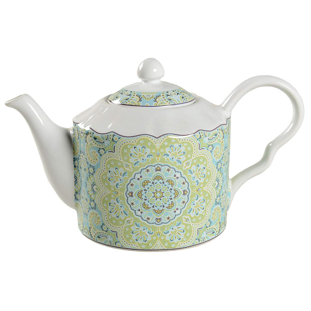 Lyria Teal Teapot & Lid by 222 Fifth (PTS)-1