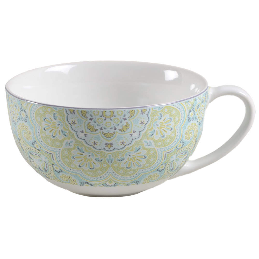 Lyria Teal Soup Mug by 222 Fifth (PTS)-1