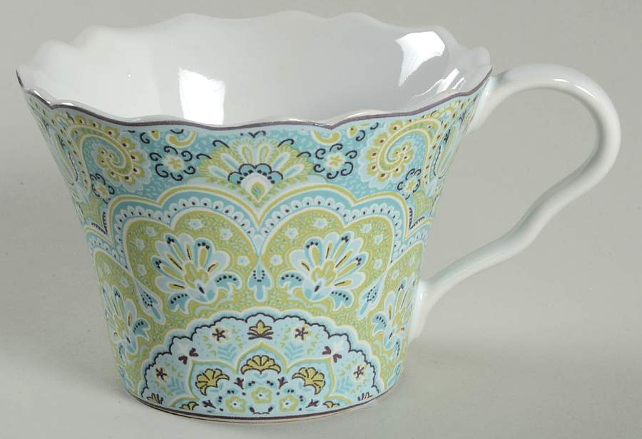 Lyria Teal Flat Cup by 222 Fifth (PTS)-1