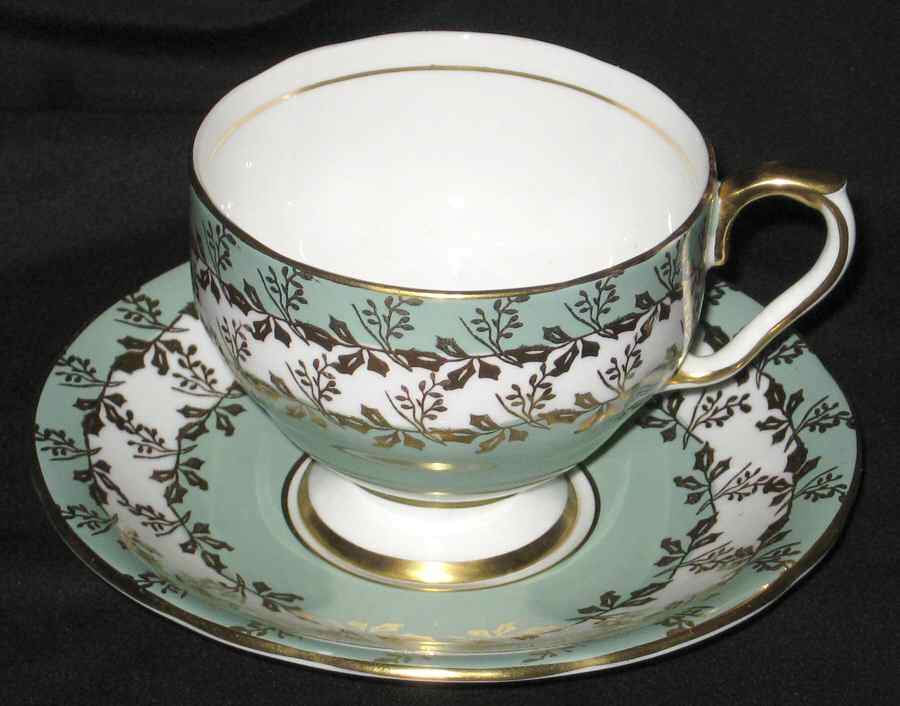 8791 Footed Cup & Saucer Set by John  Aynsley & Sons-1