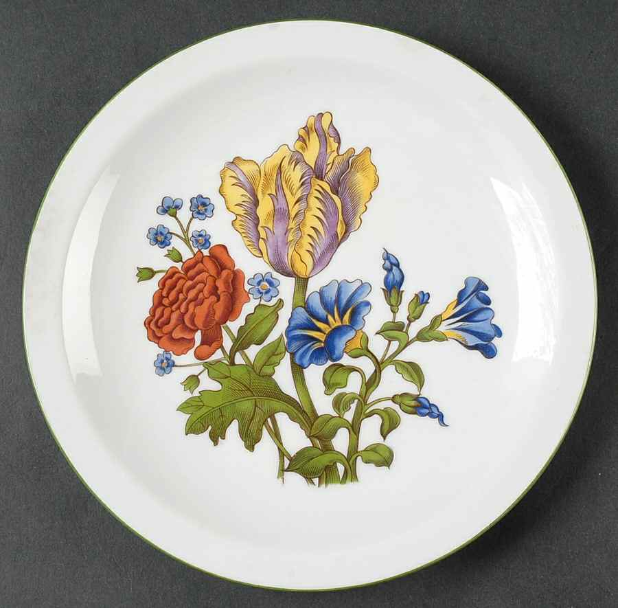 Wild Flowers Salad Plate by Ardalt-1