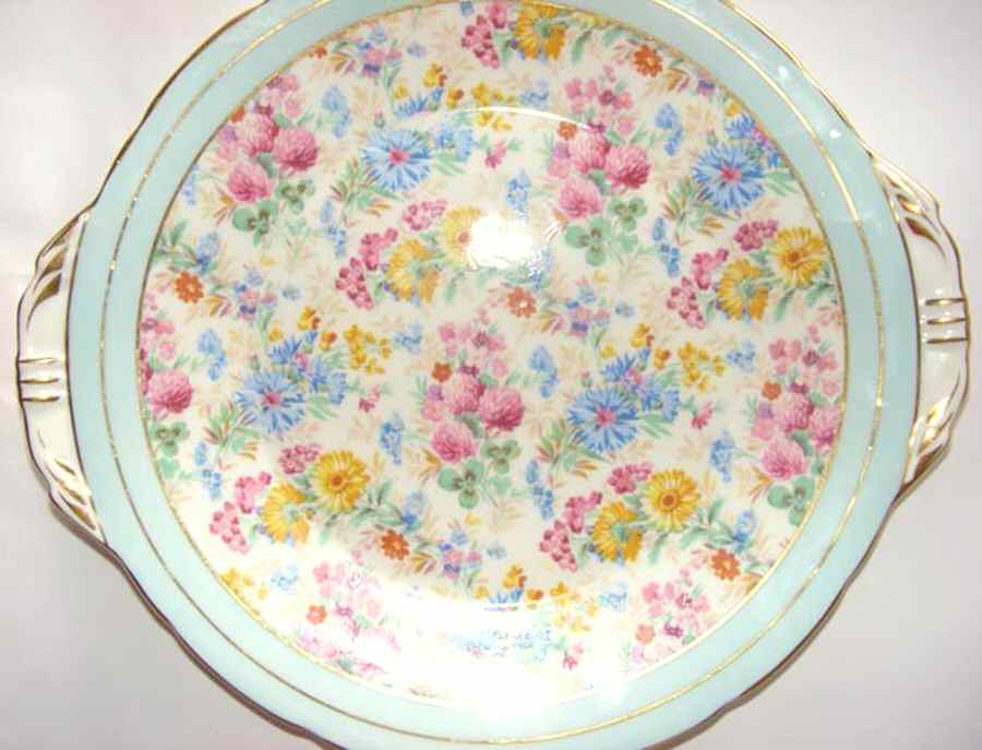 C803-1 Handled Cake Plate by John  Aynsley & Sons-1