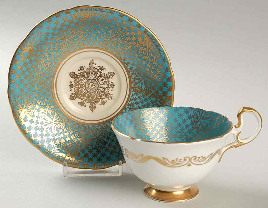 C949 Footed Cup & Saucer Set by John  Aynsley & Sons-1