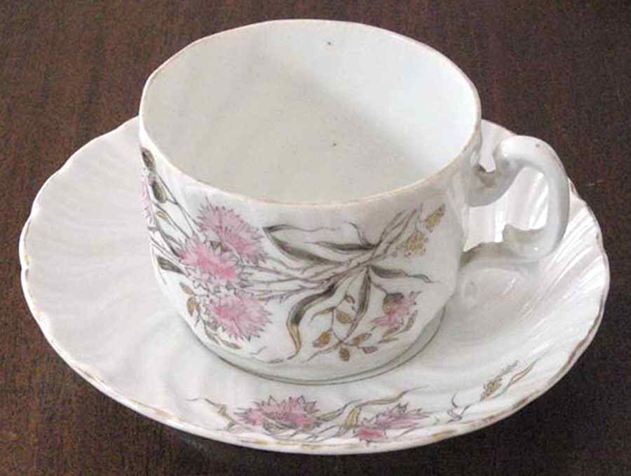 2375 Flat Cup & Saucer Set by Austria-1