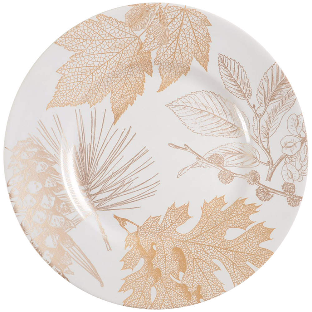 Golden Foliage Salad Plate by 222 Fifth (PTS)-1
