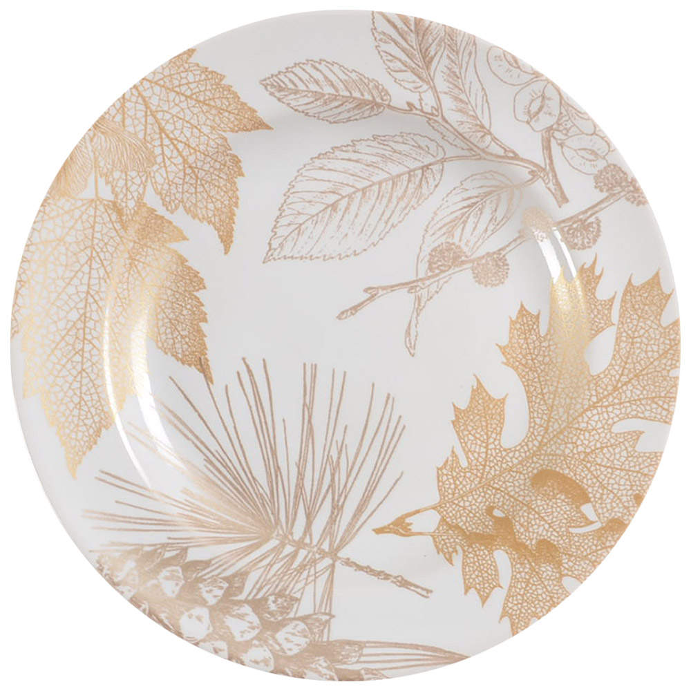 Golden Foliage Appetizer Plate by 222 Fifth (PTS)-1