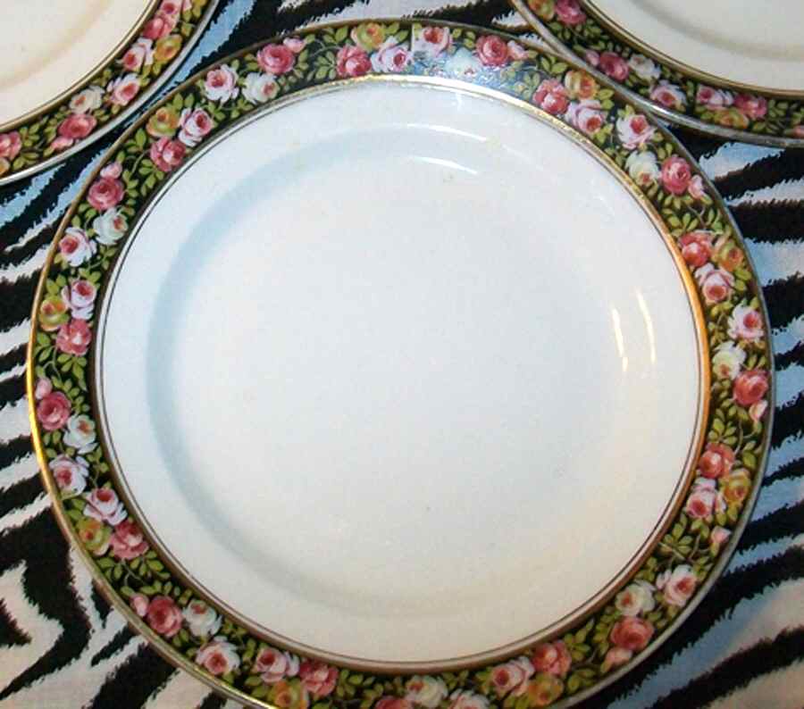 Pompadour Bread & Butter Plate by A B Jones & Sons-1