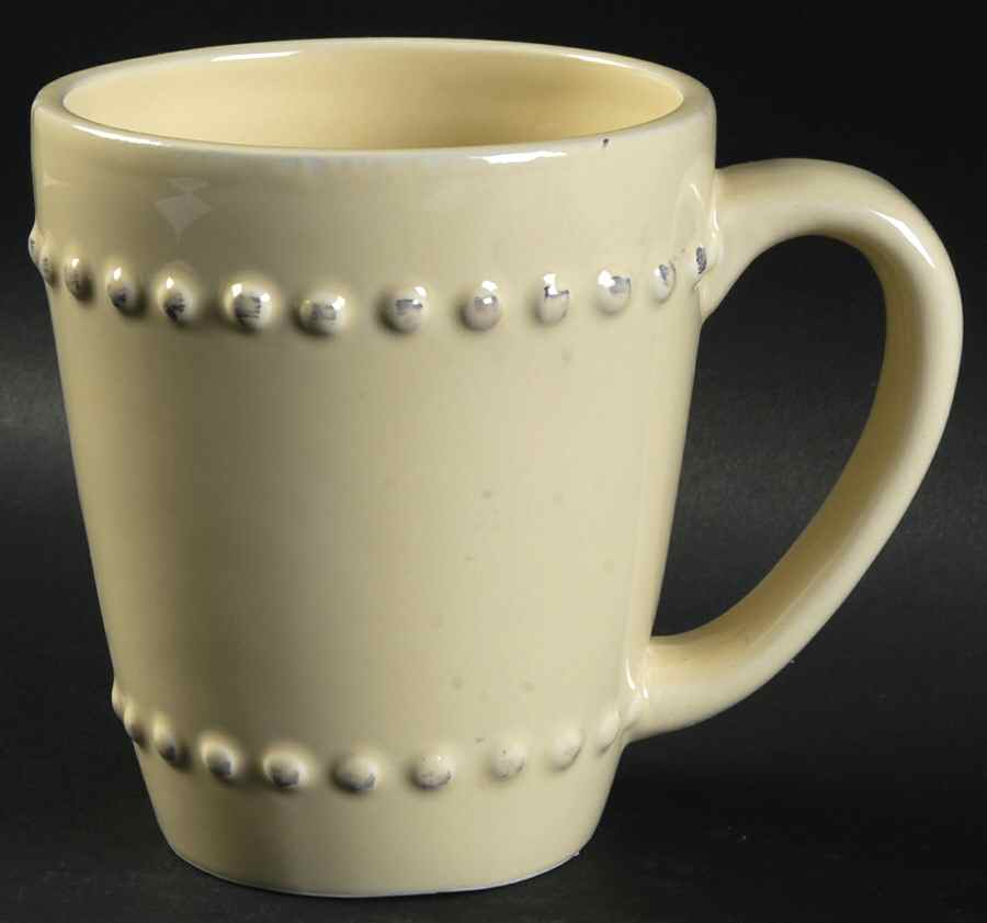 Bianca Bead Crema (Cream) Mug by American Atelier-1