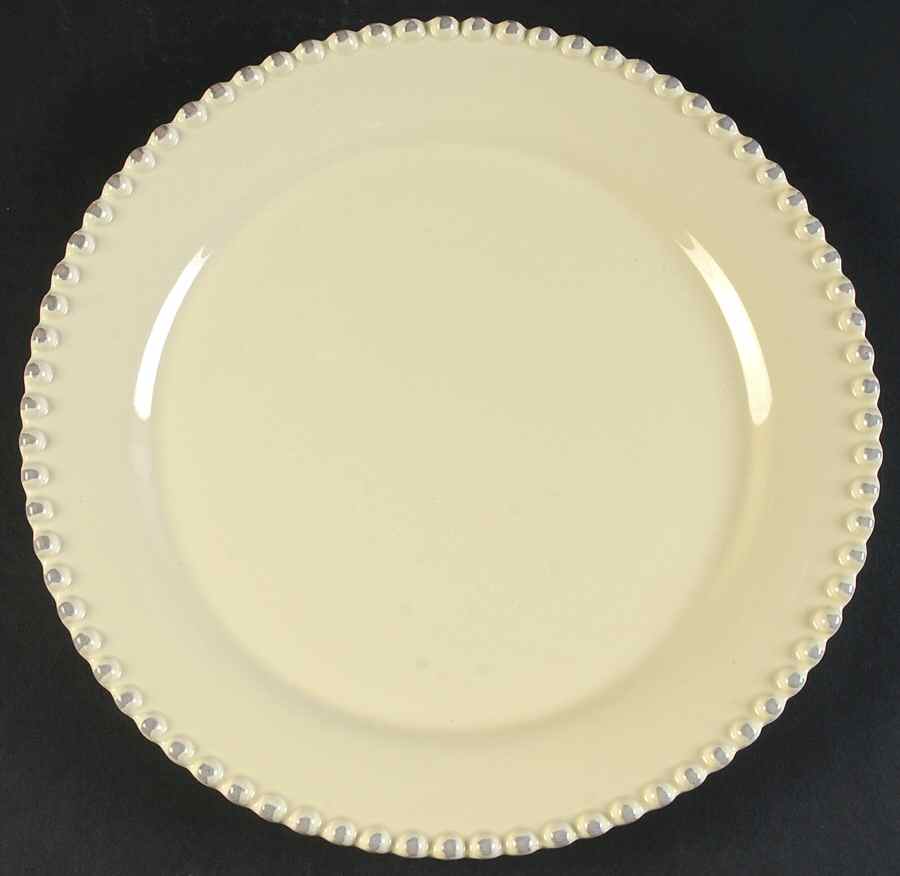Bianca Bead Crema (Cream) Dinner Plate by American Atelier-1
