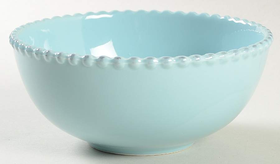 Bianca Bead Azul (Light Blue) Soup/Cereal Bowl by American Atelier-1