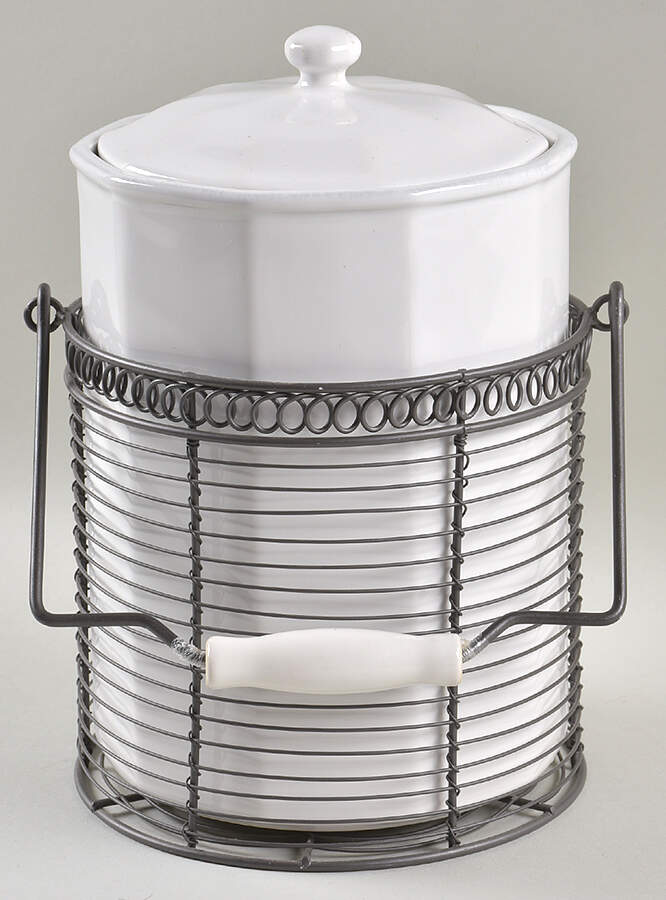 Chatham Lane Large Canister with Wire Holder by American Living-1