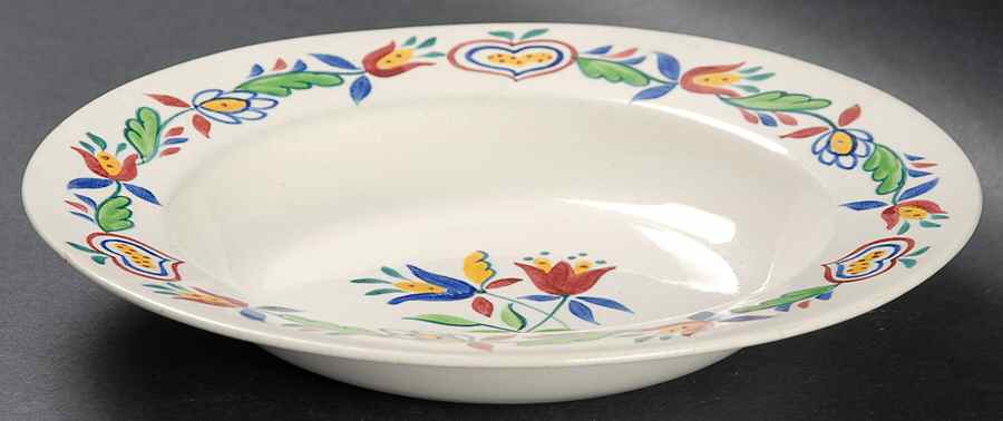 Penryn Off White Rim Soup Bowl by Adams China-1
