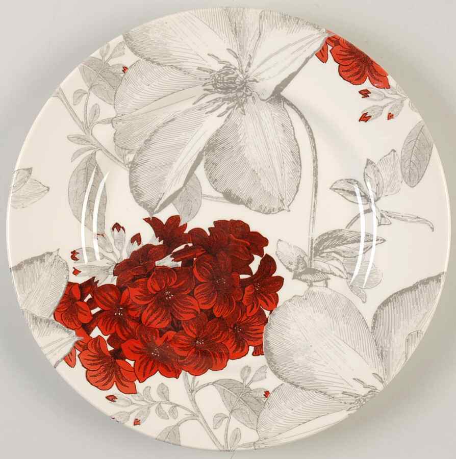 Clematis Red Dinner Plate by Andrew Tanner-1