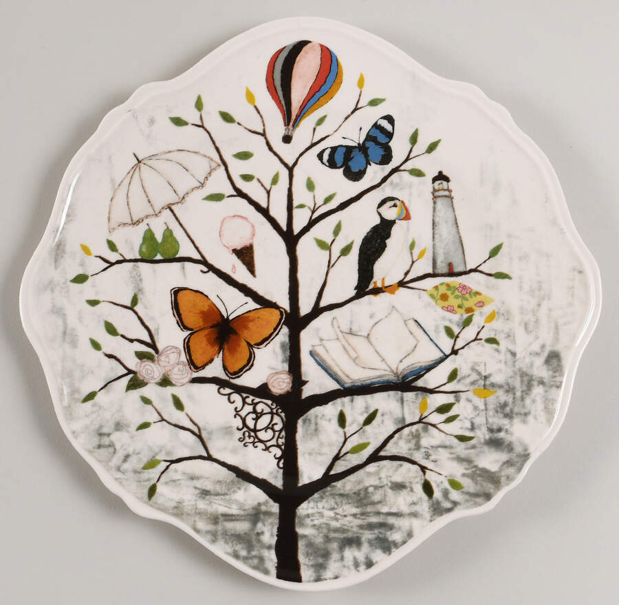 Curious Deciduous Dinner Plate by Anthropologie-1
