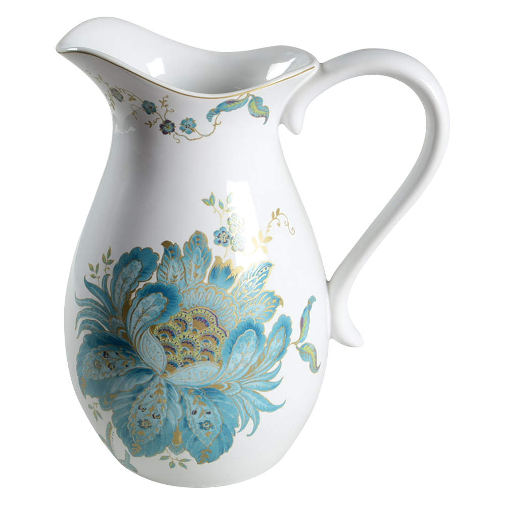 Eliza Teal 96 Oz Pitcher by 222 Fifth (PTS)-1