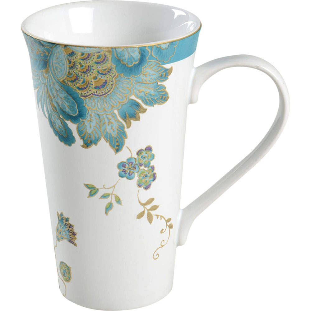 Eliza Teal Latte Mug by 222 Fifth (PTS)-1
