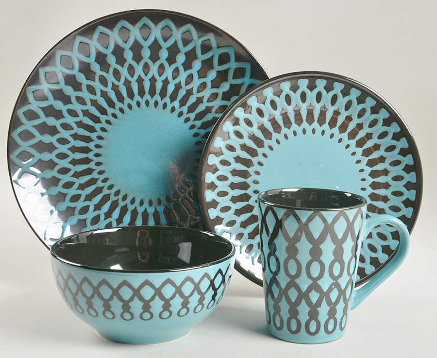 Sicily Blue 4 Piece Place Setting by American Atelier-1