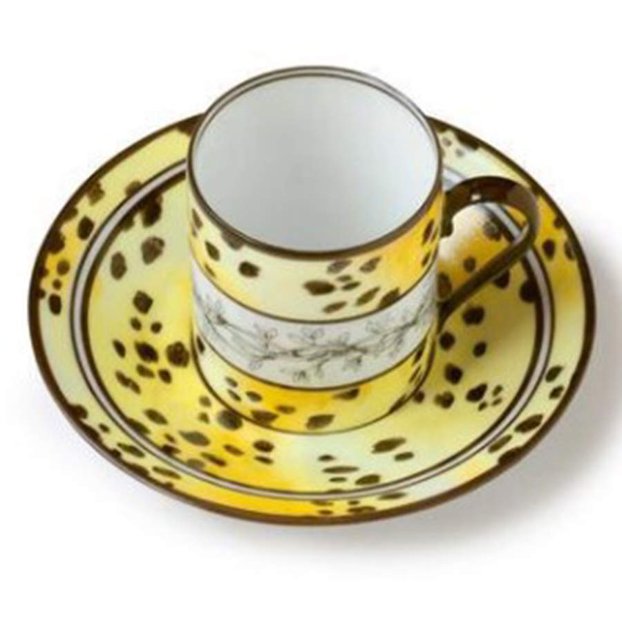 Savanna Flat Demitasse Cup & Saucer Set by Alberto Pinto-1
