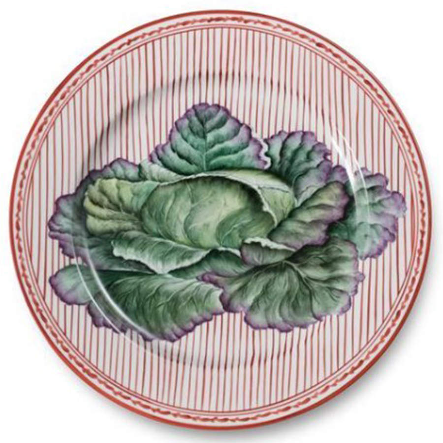 Potager Red Service Plate (Charger) by Alberto Pinto-1