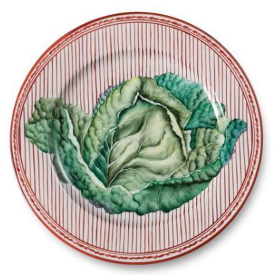 Potager Red Service Plate (Charger) by Alberto Pinto-1