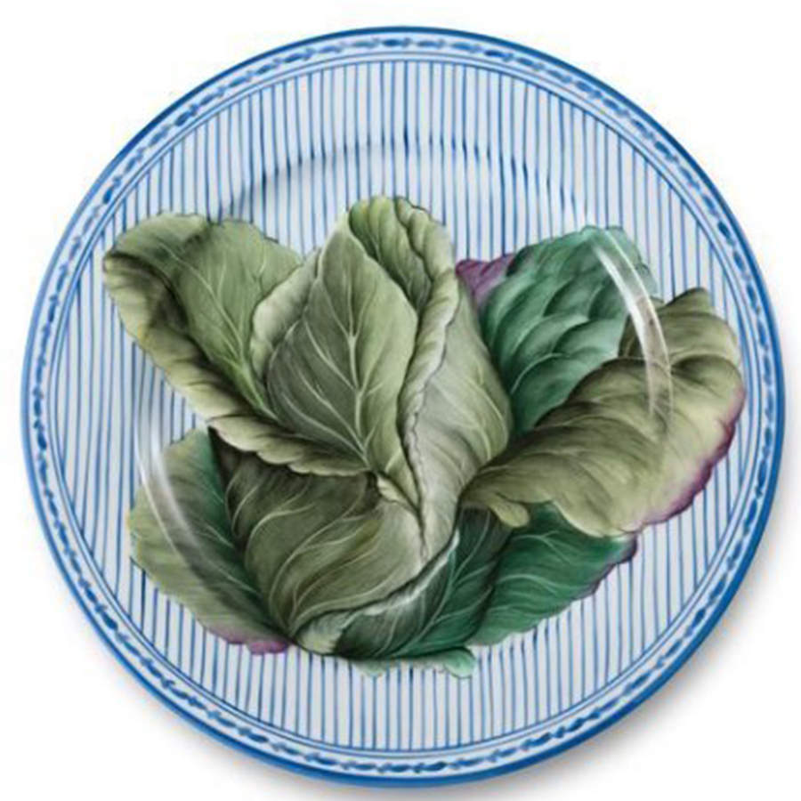 Potager Blue Service Plate (Charger) by Alberto Pinto-1