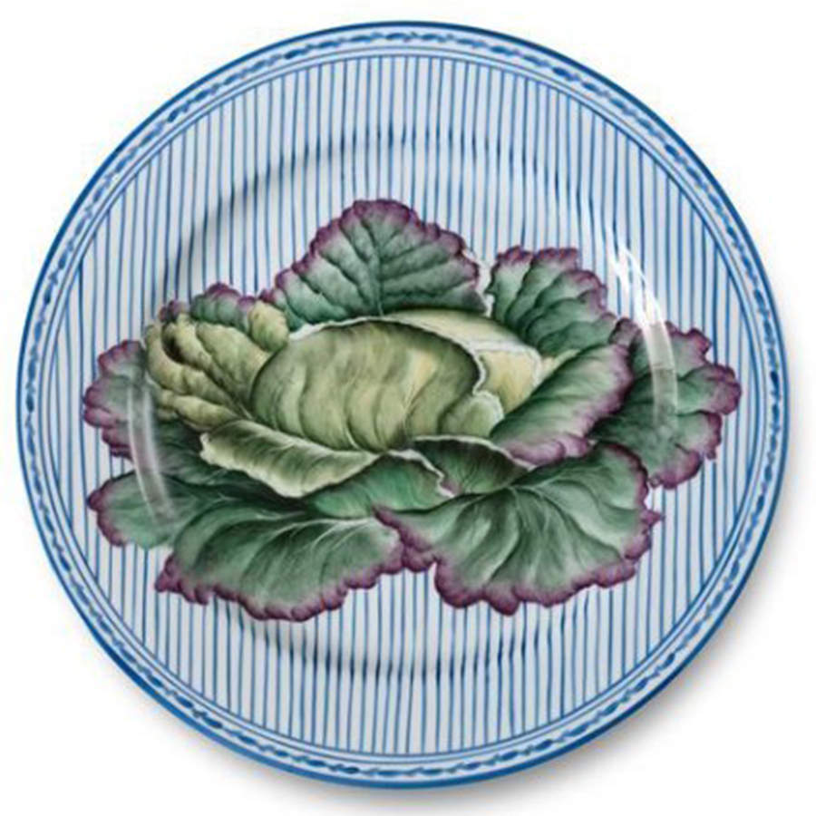 Potager Blue Service Plate (Charger) by Alberto Pinto-1