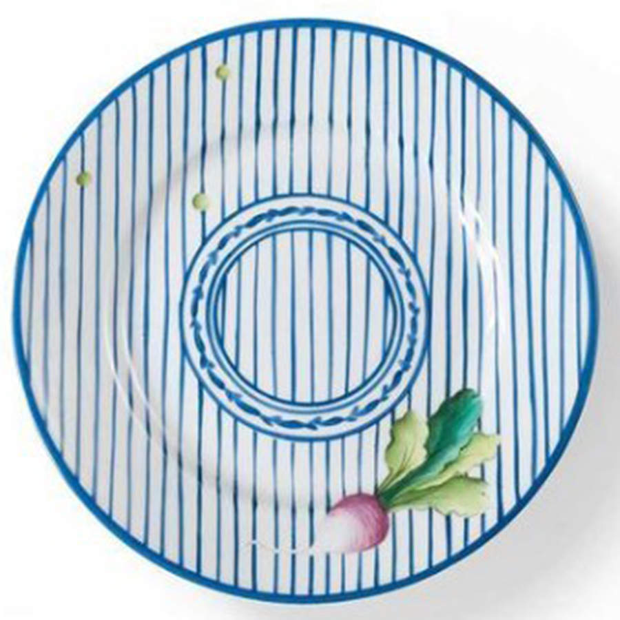 Potager Blue Bread & Butter Plate by Alberto Pinto-1