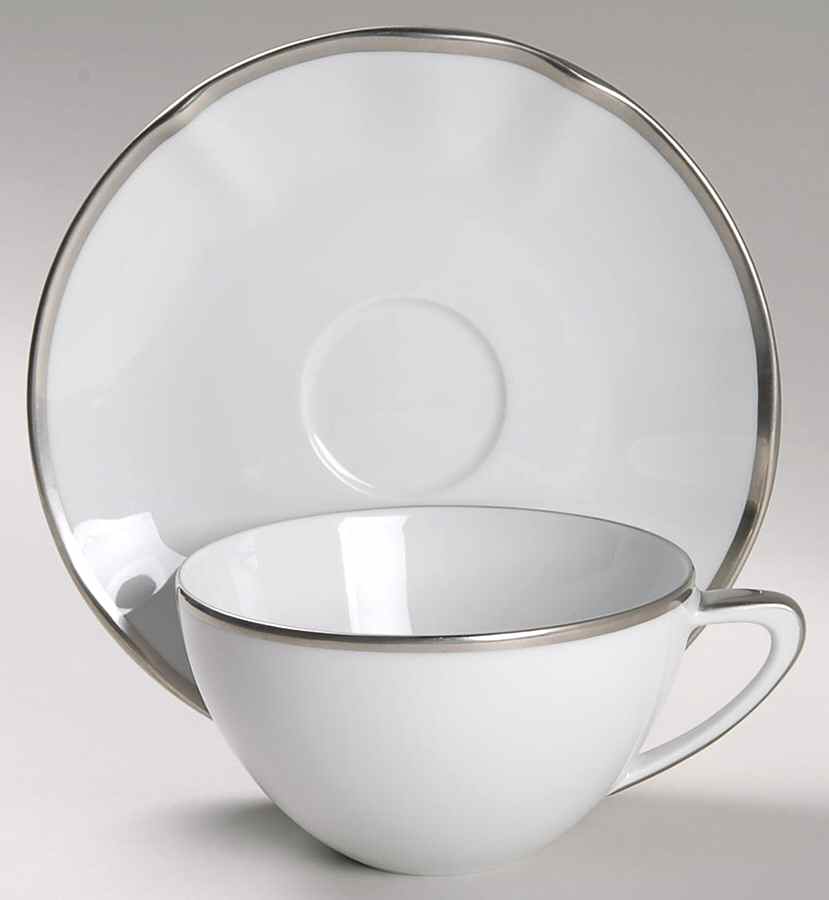 Simply Elegant Platinum Flat Cup & Saucer Set by Anna Weatherley-1