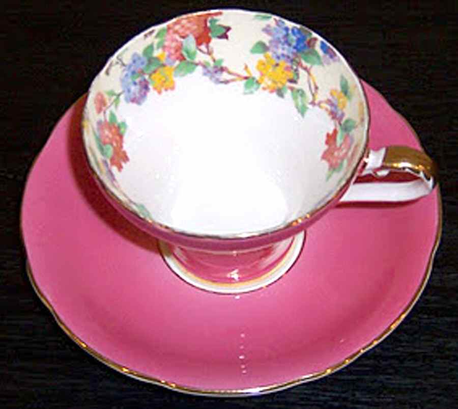 H5041 Footed Cup & Saucer Set by John  Aynsley & Sons-1
