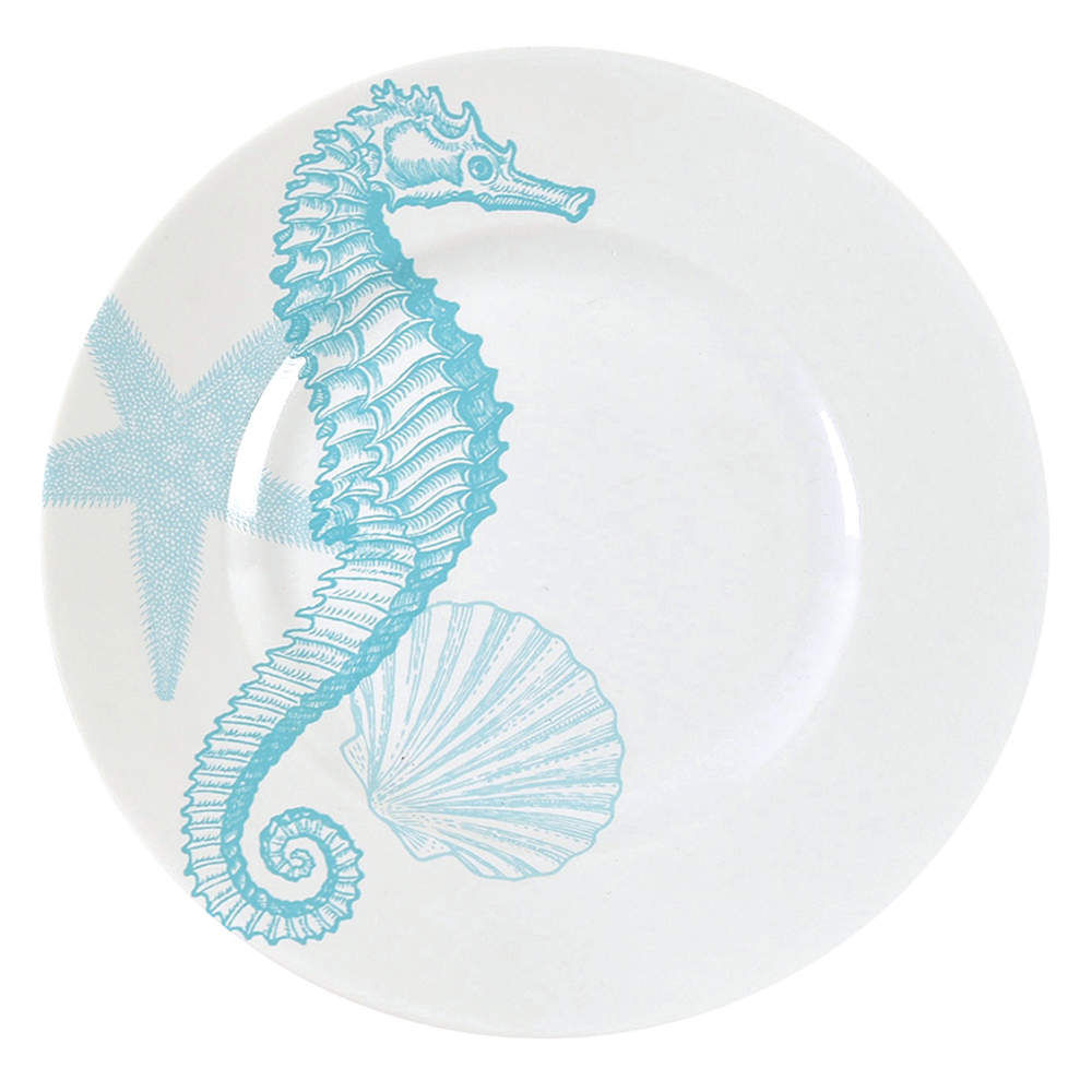 Coastal Life Blue Salad Plate by 222 Fifth (PTS)-1