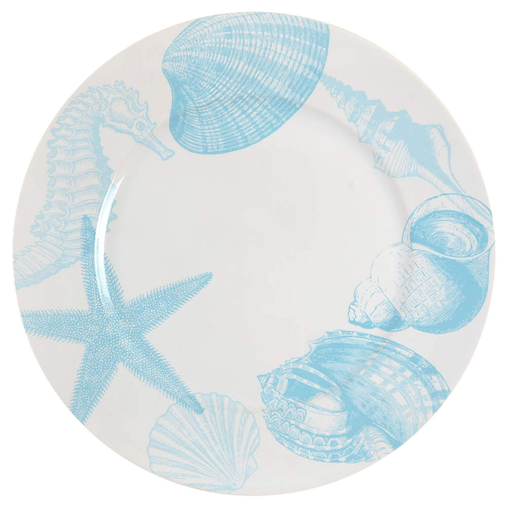 Coastal Life Blue 12" Chop Plate (Round Platter) by 222 Fifth (PTS)-1
