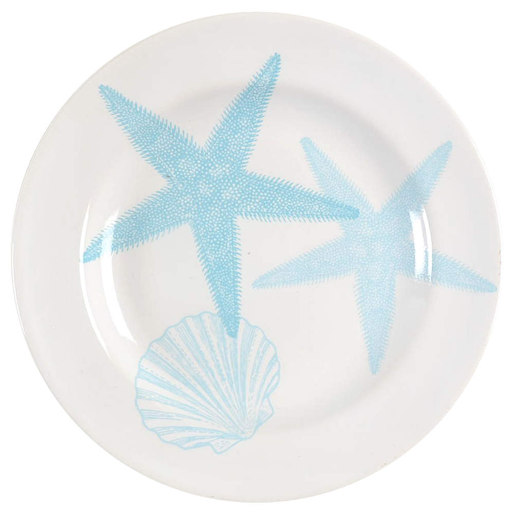 Coastal Life Blue Appetizer Plate by 222 Fifth (PTS)-1