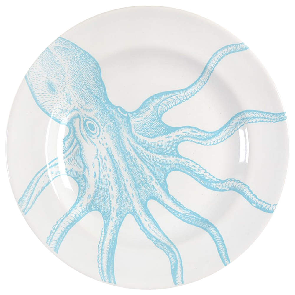 Coastal Life Blue Appetizer Plate by 222 Fifth (PTS)-1