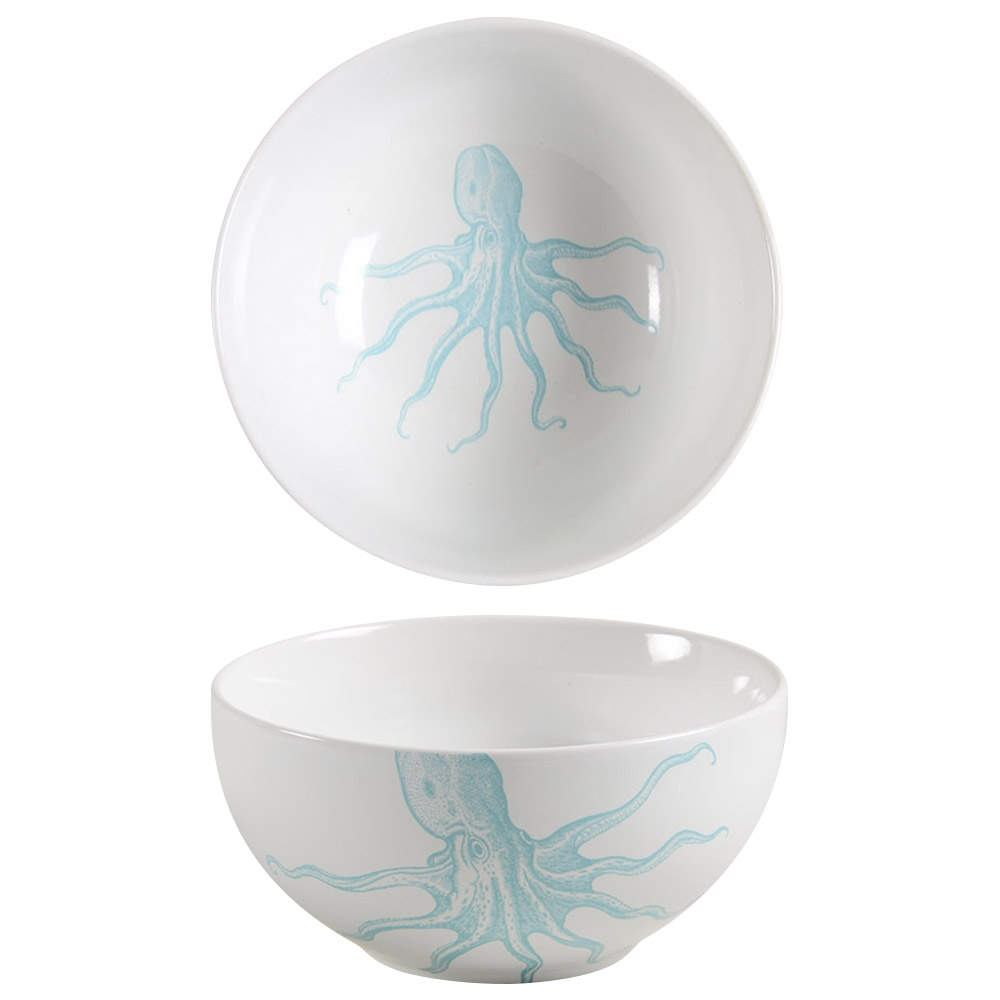 Coastal Life Blue Soup/Cereal Bowl by 222 Fifth (PTS)-1