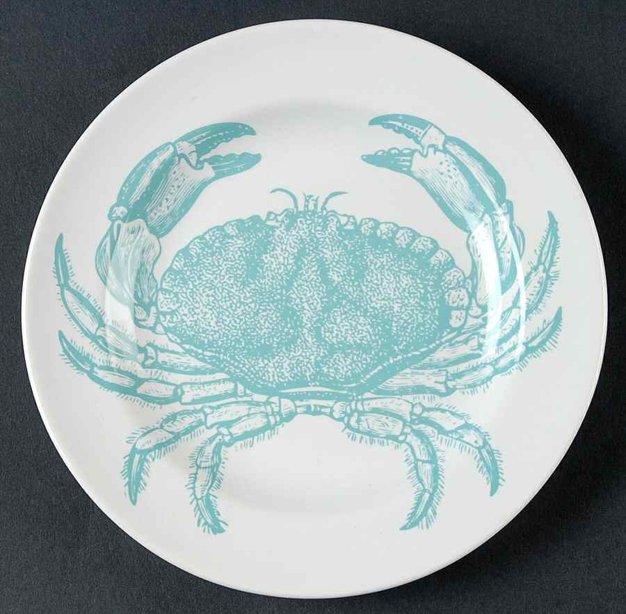Coastal Life Blue Appetizer Plate by 222 Fifth (PTS)-1