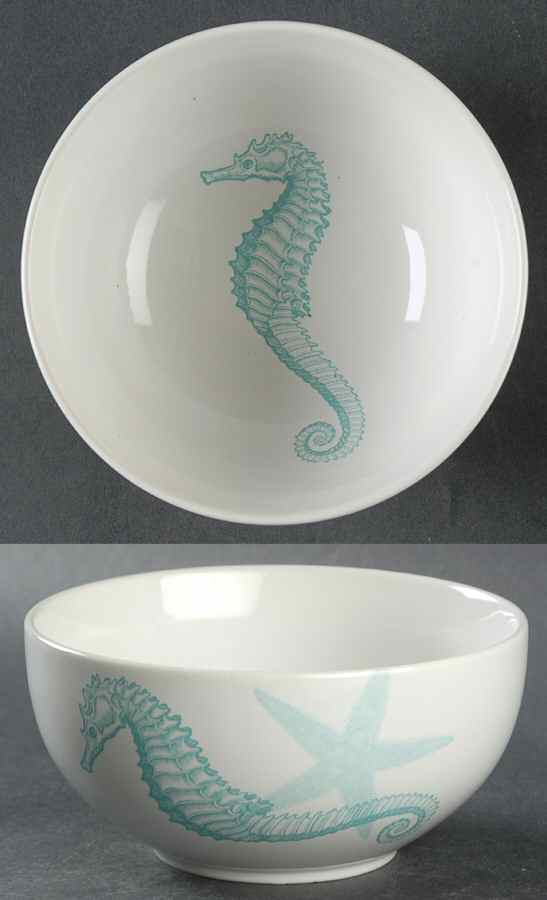 Coastal Life Blue Soup/Cereal Bowl by 222 Fifth (PTS)-1