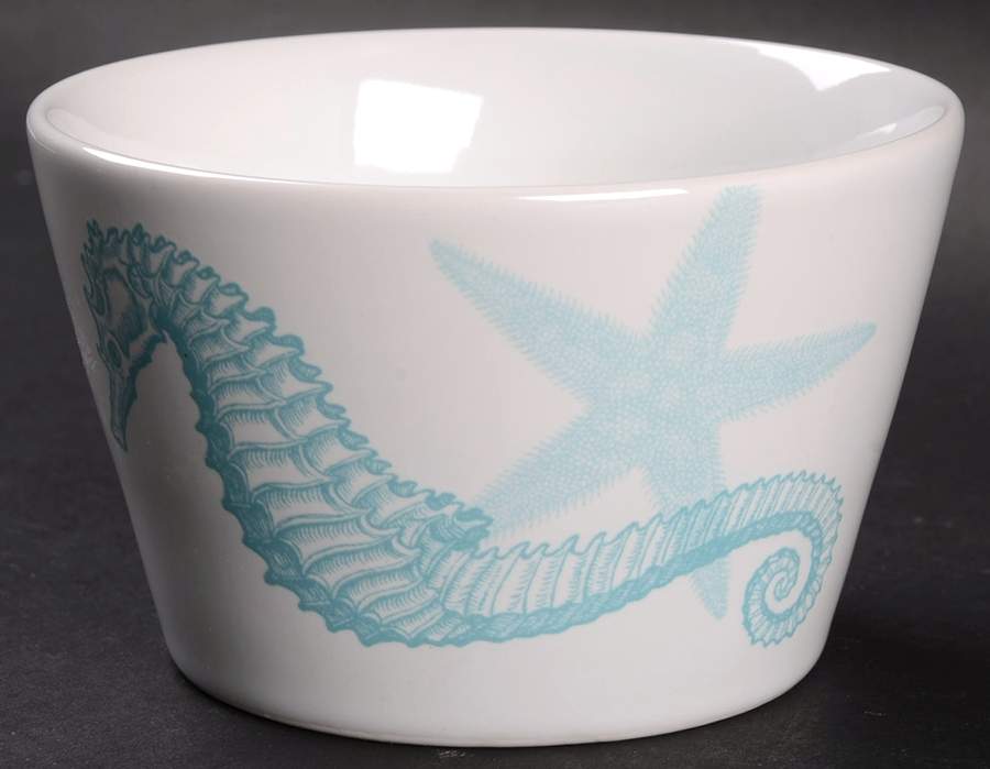 Coastal Life Blue Individual Appetizer Bowl by 222 Fifth (PTS)-1