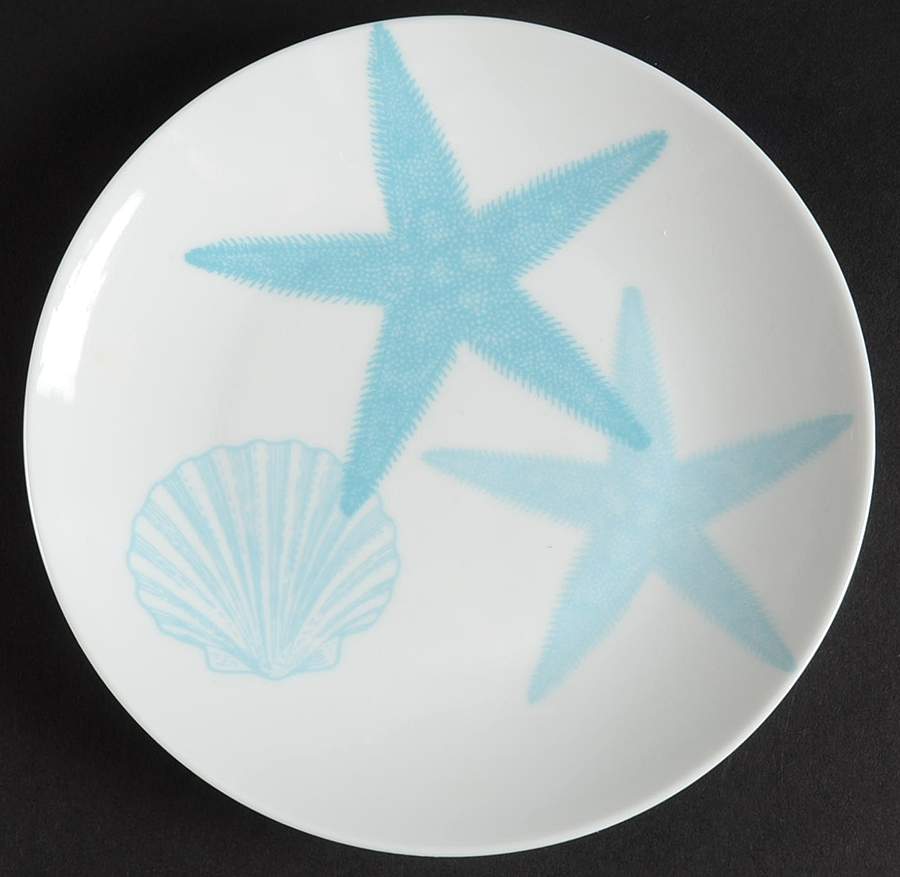 Coastal Life Blue Appetizer Plate by 222 Fifth (PTS)-1