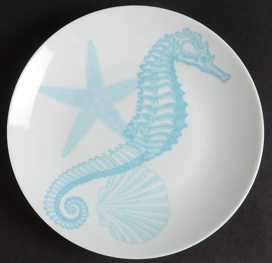 Coastal Life Blue Appetizer Plate by 222 Fifth (PTS)-1