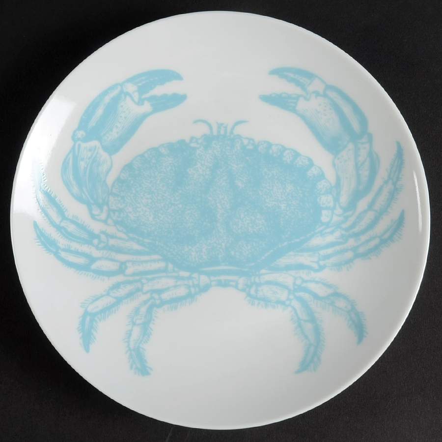 Coastal Life Blue Appetizer Plate by 222 Fifth (PTS)-1
