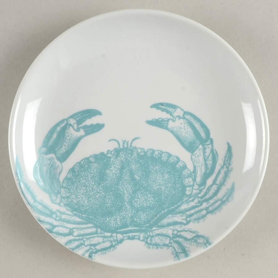 Coastal Life Blue Coupe Salad Plate by 222 Fifth (PTS)-1