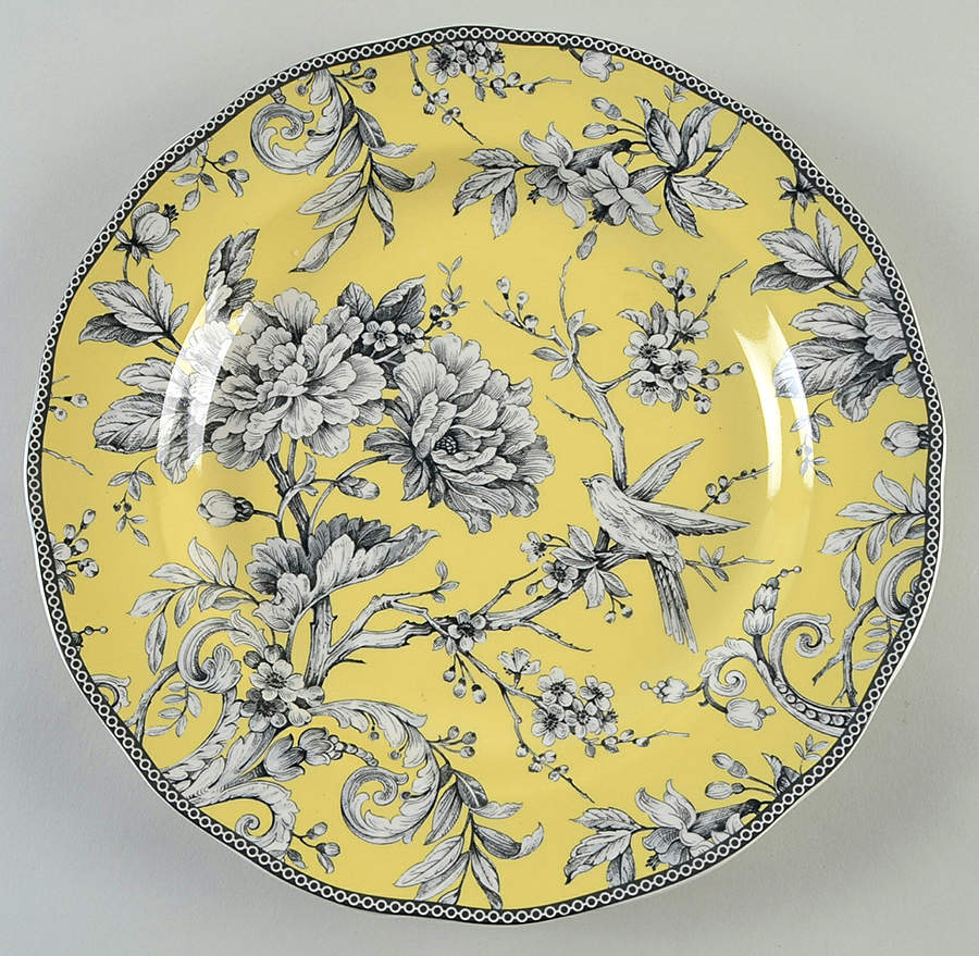 Adelaide Yellow 13" Chop Plate (Round Platter) by 222 Fifth (PTS)-1