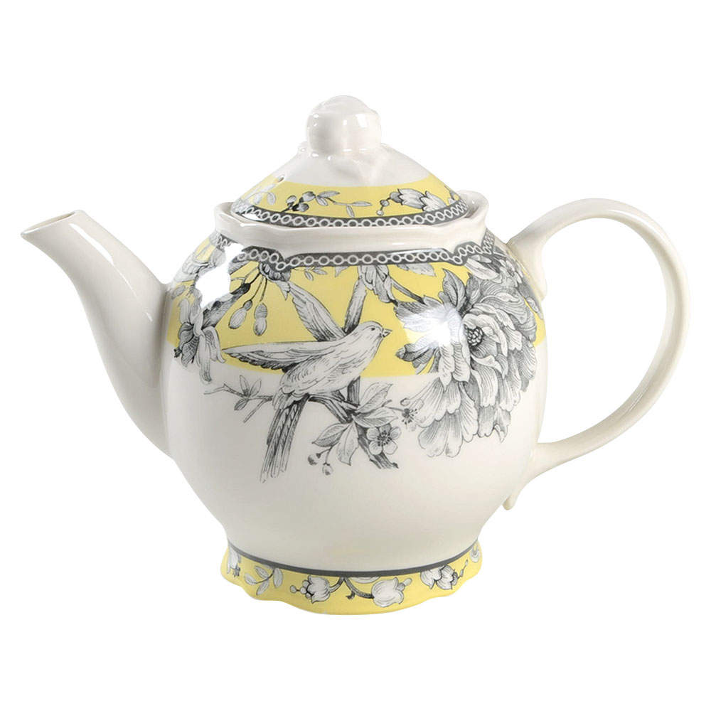 Adelaide Yellow Teapot & Lid by 222 Fifth (PTS)-1