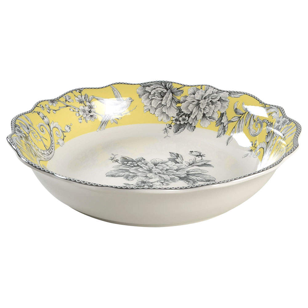 Adelaide Yellow 13" Pasta Serving Bowl by 222 Fifth (PTS)-1