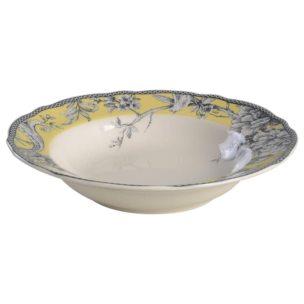 Adelaide Yellow Large Rim Soup Bowl by 222 Fifth (PTS)-1