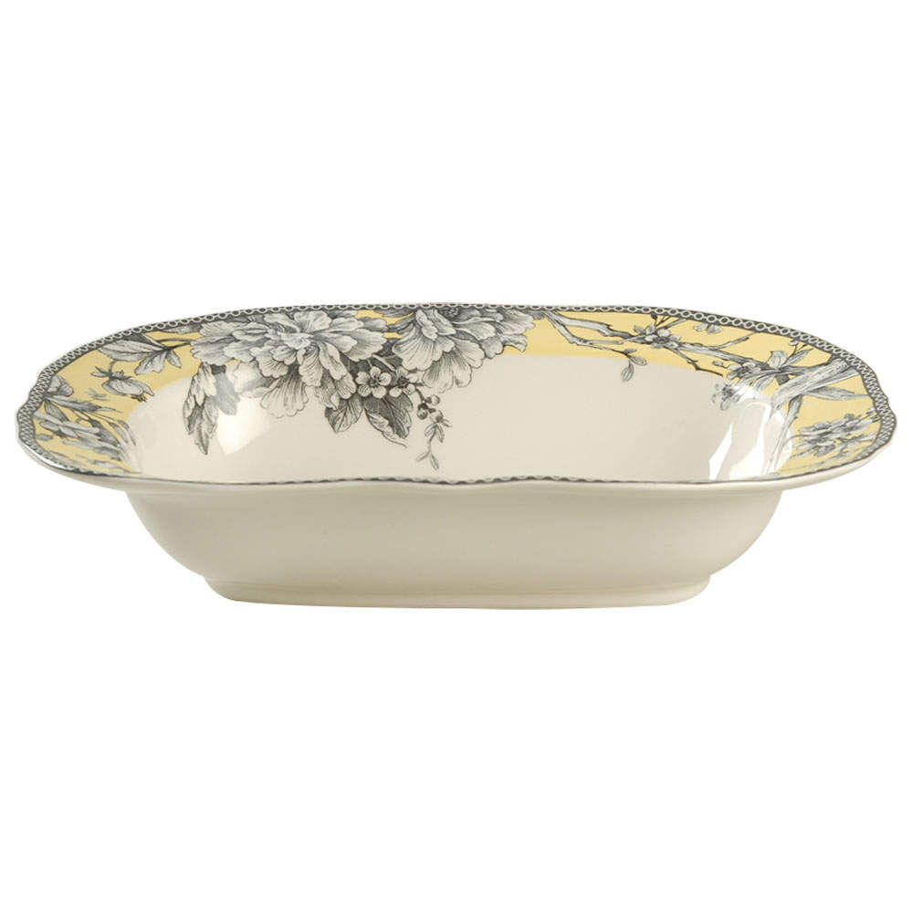 Adelaide Yellow 11" Oval Vegetable Bowl by 222 Fifth (PTS)-1