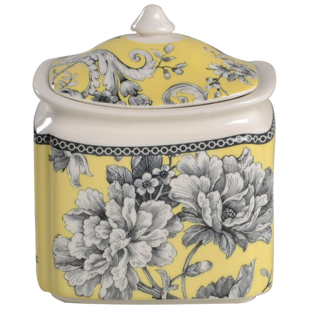 Adelaide Yellow Small Canister & Lid by 222 Fifth (PTS)-1